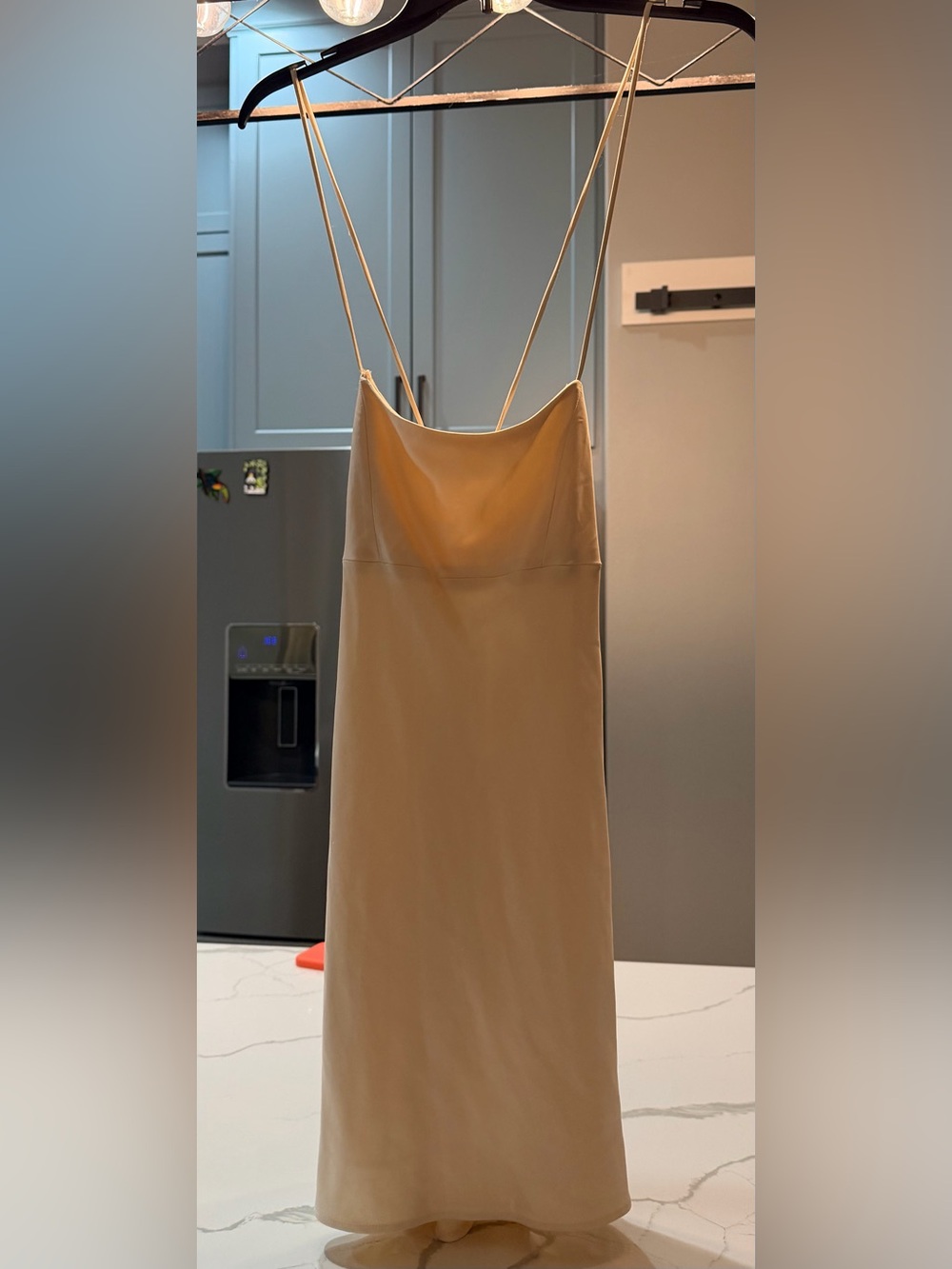 Zara Cream Slip dress NWT